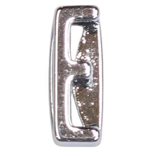 Keep Collective Letter E Silver Tone Slide Key Charm For Bracelet Necklace Watch